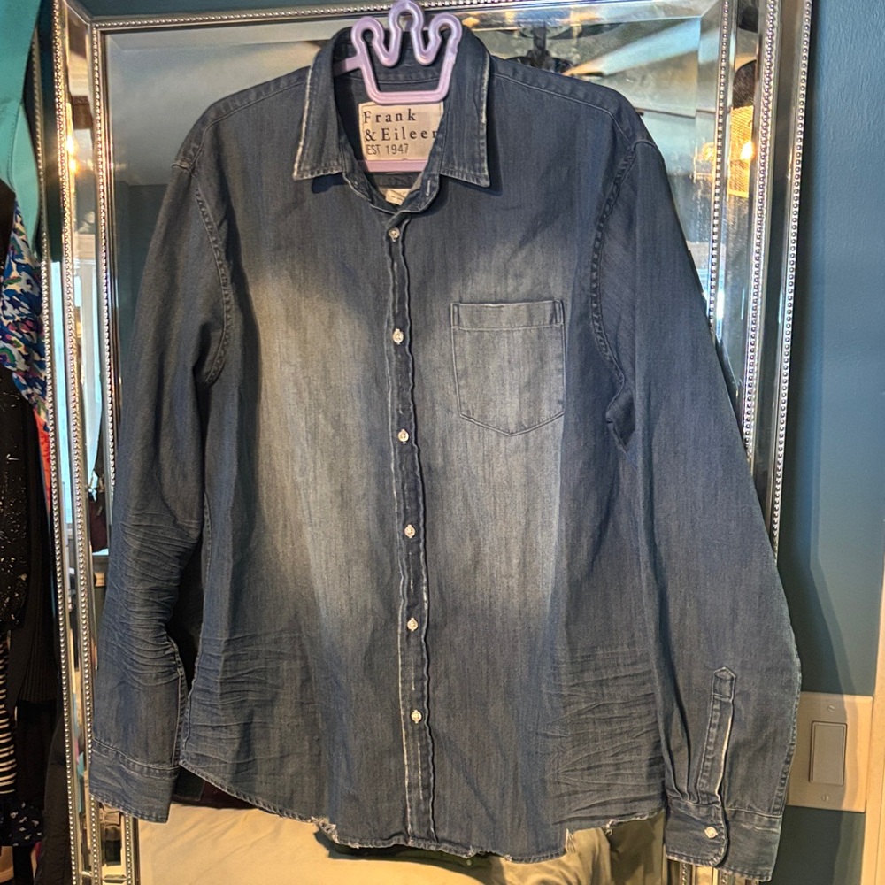 Frank & Eileen Faded Blue Button-Up Shirt